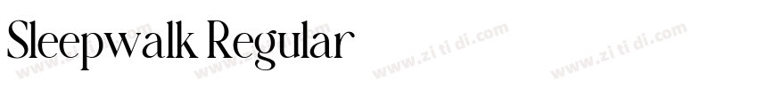 Sleepwalk Regular字体转换 Sleepwalk Regular字体转换